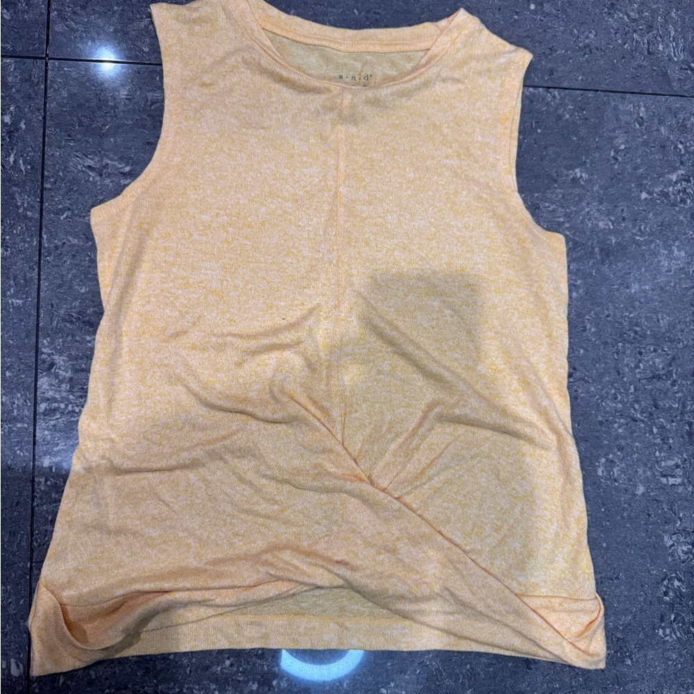 a new day Yellow Sleeveless Top